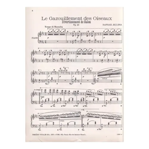 Le Gazouillement Des Oiseaux  - Op.48