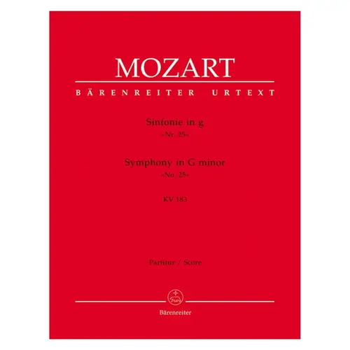 Symphony In G Minor N.25 KV 183 - score