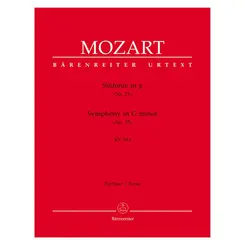 Symphony In G Minor N.25 KV 183 - score