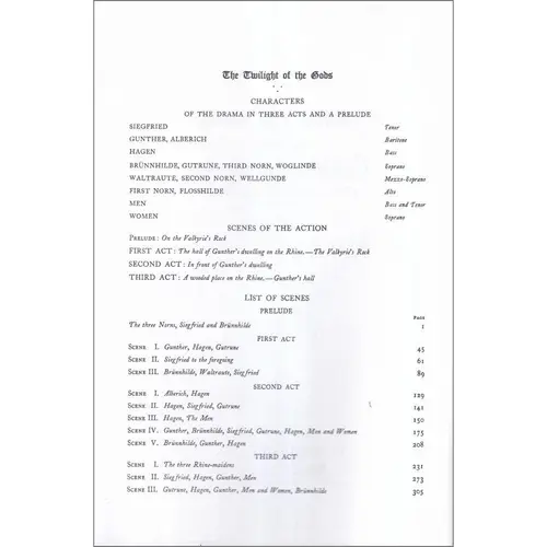 Gotterdammerung - Vocal score