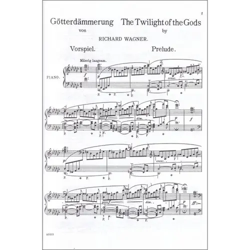 Gotterdammerung - Vocal score