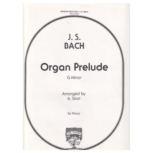 Organ prelude g minor for piano