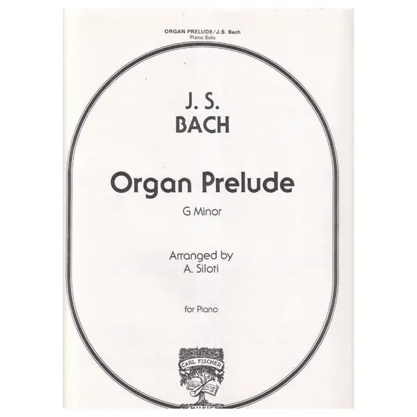 Organ prelude g minor for piano