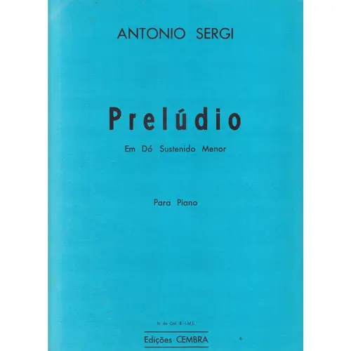 Prelúdio Em Dó Sustenido Menor para piano