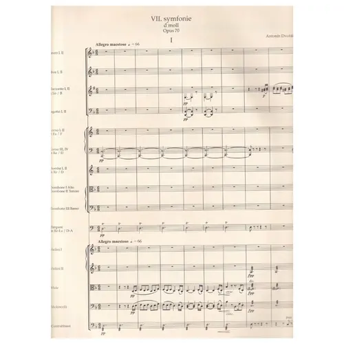 Symphony N.7 In D Minor Op.70 - Score