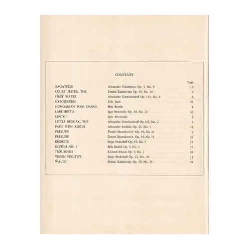 Pianist's Digest of Modern Music Vol 2