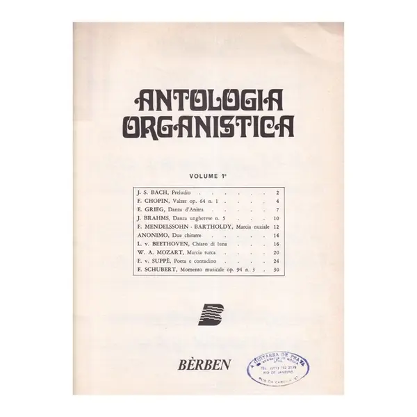 Antologia Organistica Vol.1