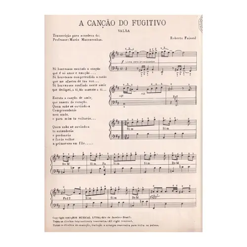 A Canção do Fugitivo