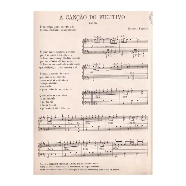 A Canção do Fugitivo