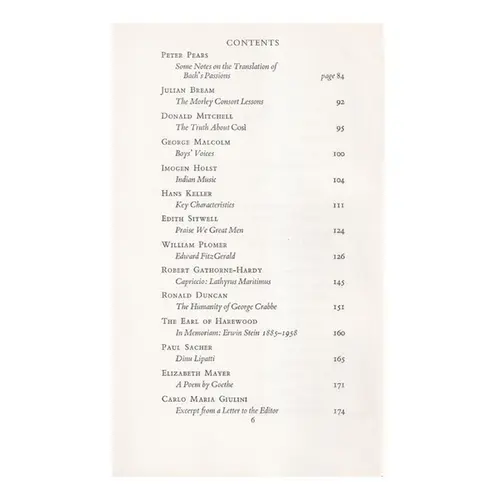 Tribute to Benjamin Britten on His Fiftieth Birthday
