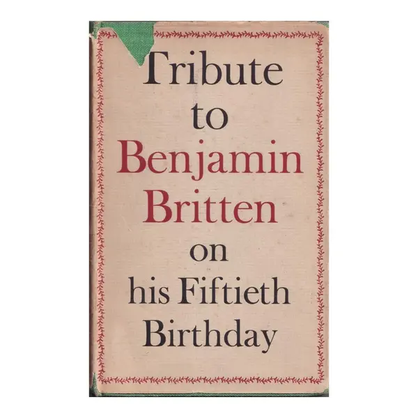 Tribute to Benjamin Britten on His Fiftieth Birthday