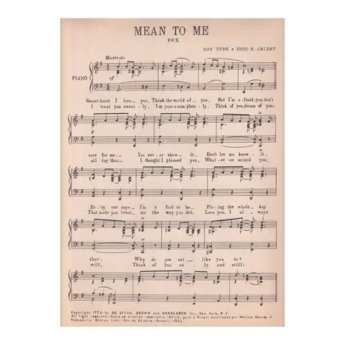 Mean to me - Fox