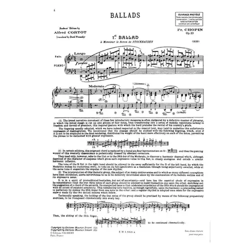 Ballades - Op. 23, 38, 47, 52  (Rev. Cortot)