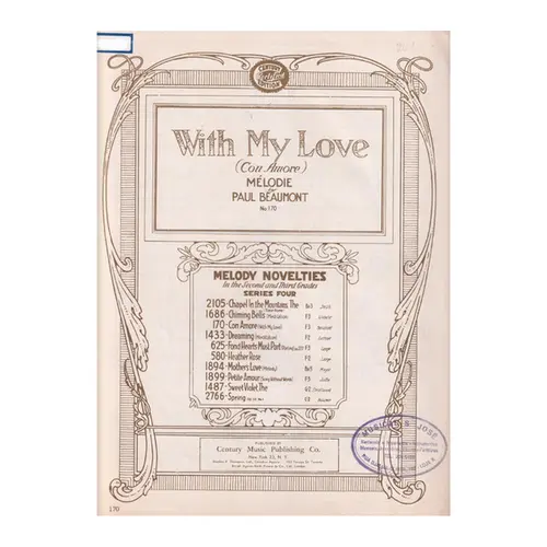 With My Love (Con Amore) - Melodie
