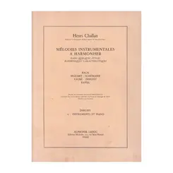 Mélodies instrumentales a harmoniser n.15 - Debussy - Instruments et piano