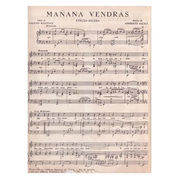Manana Vendrás - Canção Bolero
