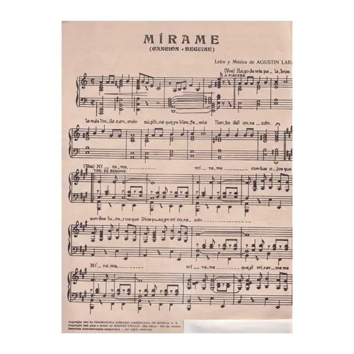 Mirame - Cancion Beguine