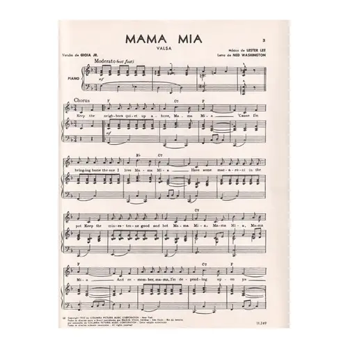 Mama mia - Valsa