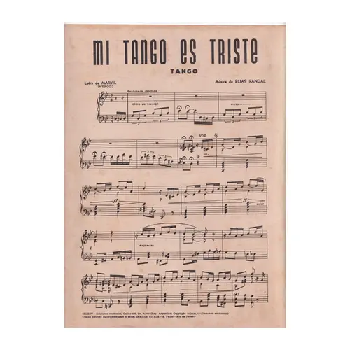 Mi tango es triste - Tango
