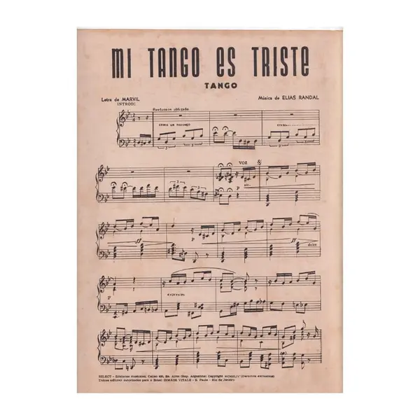Mi tango es triste - Tango