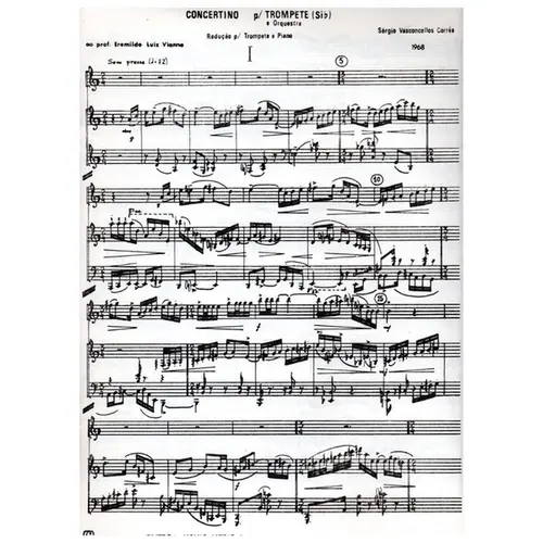 Concertino Para Trompete E Orquestra - Redução Para Trompete E Piano