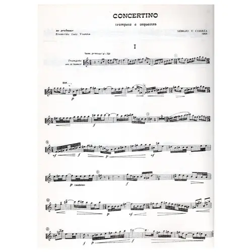 Concertino Para Trompete E Orquestra - Redução Para Trompete E Piano