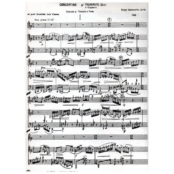 Concertino Para Trompete E Orquestra - Redução Para Trompete E Piano