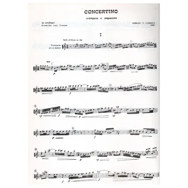 Concertino Para Trompete E Orquestra - Redução Para Trompete E Piano