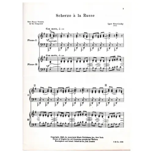 Scherzo a la Russe for orchestra