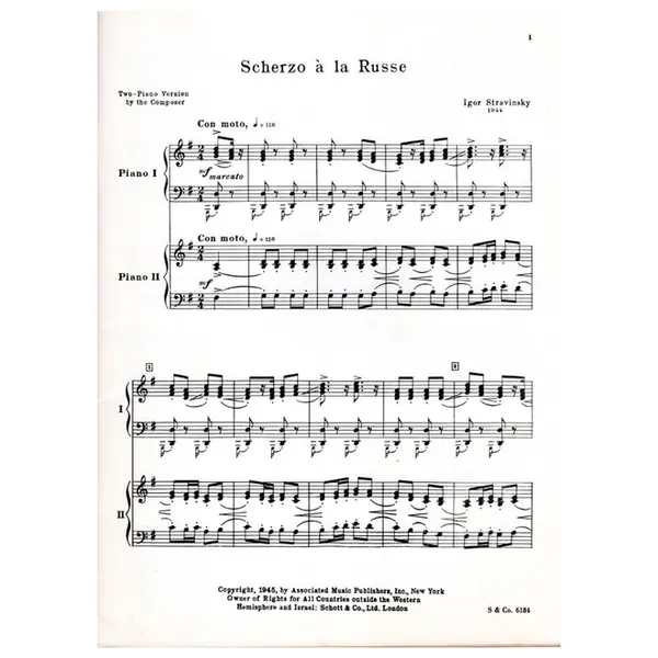 Scherzo a la Russe for orchestra