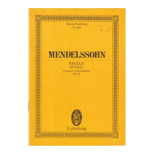 Paulus - Overture to the oratorio  Op.36 (study score)