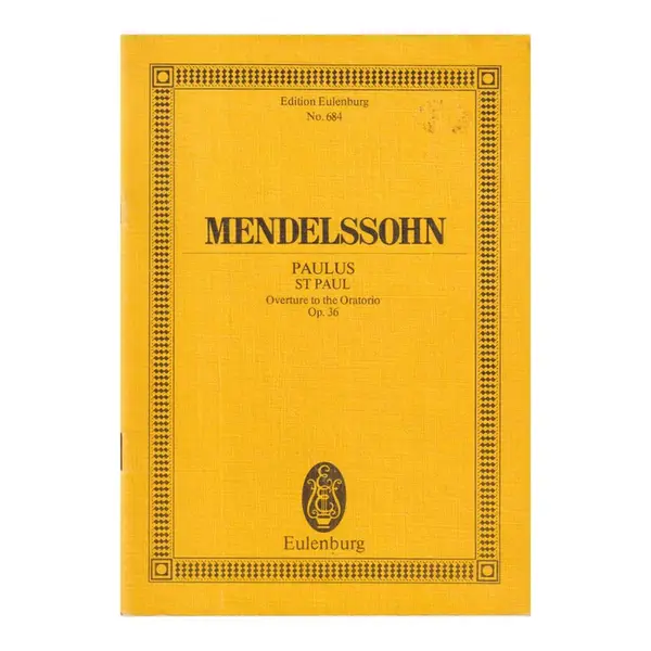 Paulus - Overture to the oratorio  Op.36 (study score)