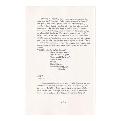 The Sound of Music - Libretto