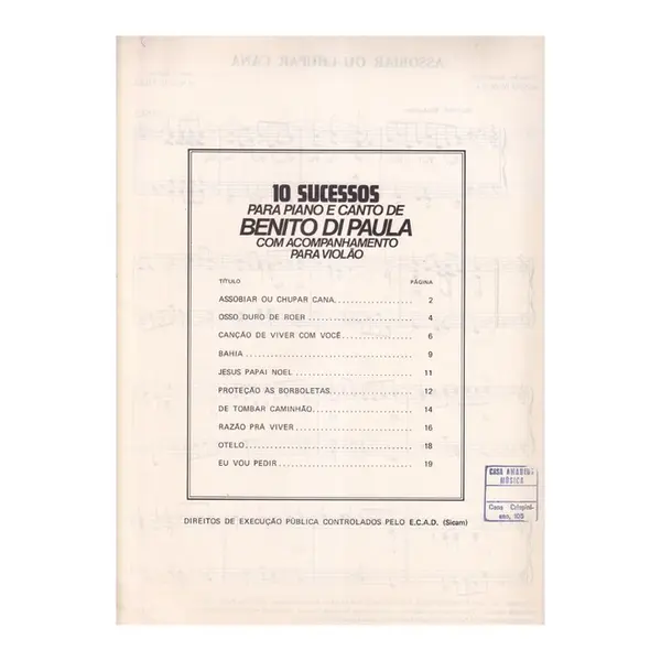 10 Sucessos de Benito Di Paula vol.3
