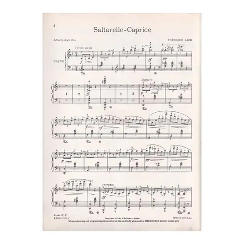 Saltarelle Caprice Op. 135