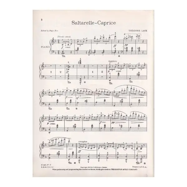 Saltarelle Caprice Op. 135