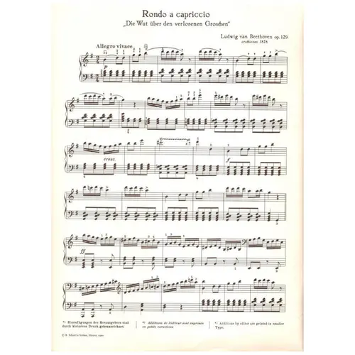 Rondo A Capriccio - Op.129
