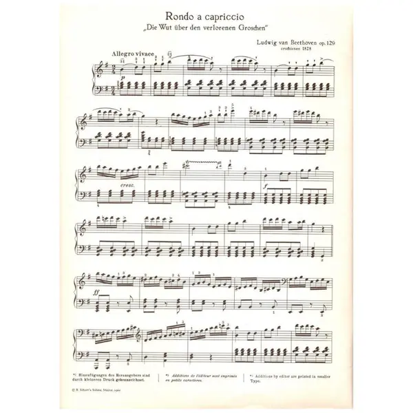Rondo A Capriccio - Op.129