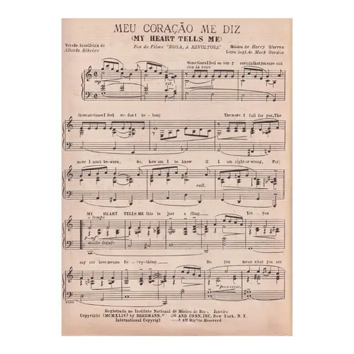 Meu coração me diz - My Heart Tells me