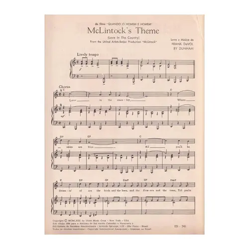 McLintock's Theme - Love in the country