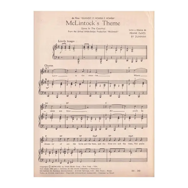 McLintock's Theme - Love in the country