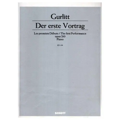 Der Erste Vortrag (Der) - Op.210 -The  First Performance