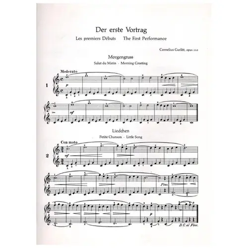 Der Erste Vortrag (Der) - Op.210 -The  First Performance