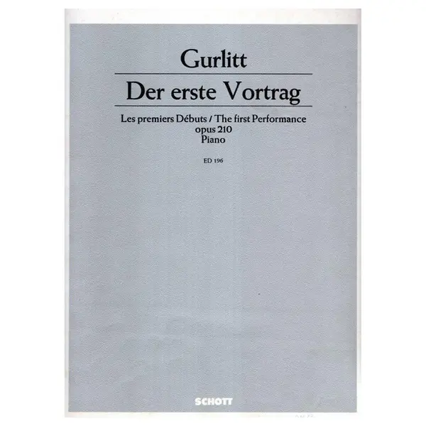 Der Erste Vortrag (Der) - Op.210 -The  First Performance