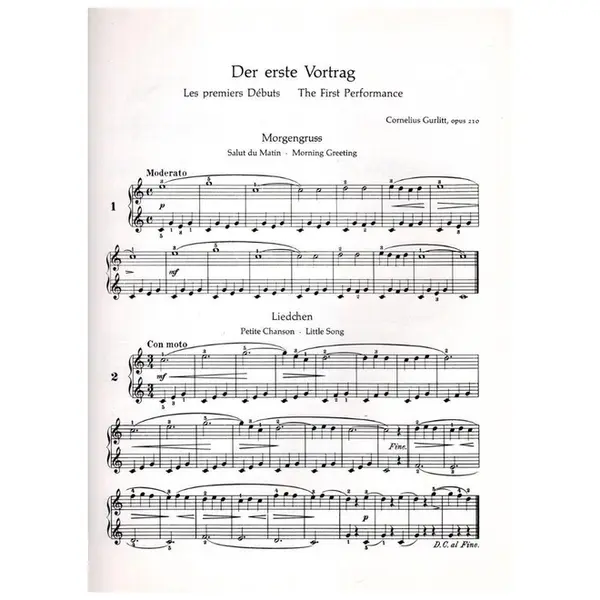 Der Erste Vortrag (Der) - Op.210 -The  First Performance