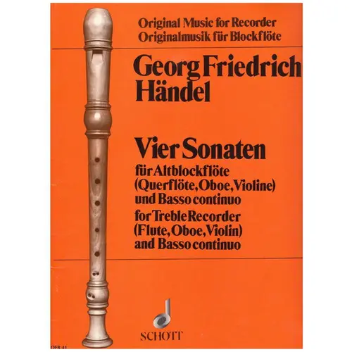 Vier Sonaten fur Altblockflote