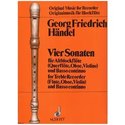 Vier Sonaten fur Altblockflote