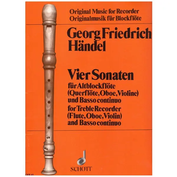 Vier Sonaten fur Altblockflote