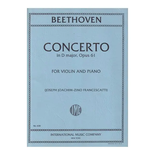 Concerto In D Major For Violin - Op.61