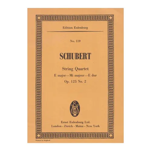 String Quartet E Dur  Op.125 N.2